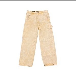 Tie-DyePastel Yellow Wide-Leg Pants
 ☻ Target